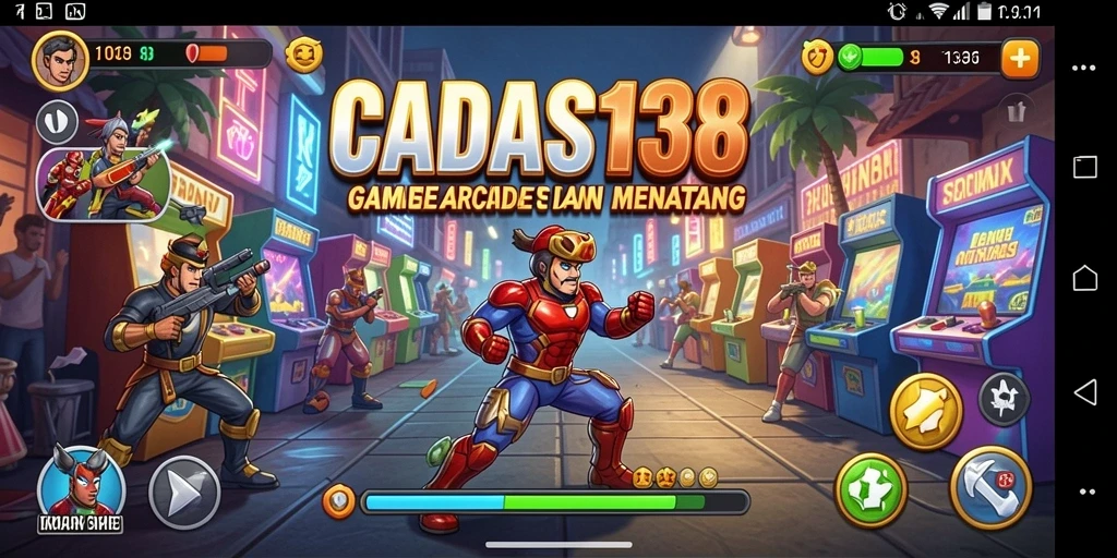 Tangkapan layar menunjukkan aksi seru dalam gameplay Arcade CADAS138.